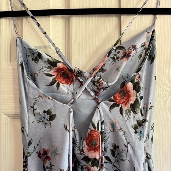 ASTR The Label Gaia Floral Midi Dress in Blue Rust Floral - Picture 7 of 7